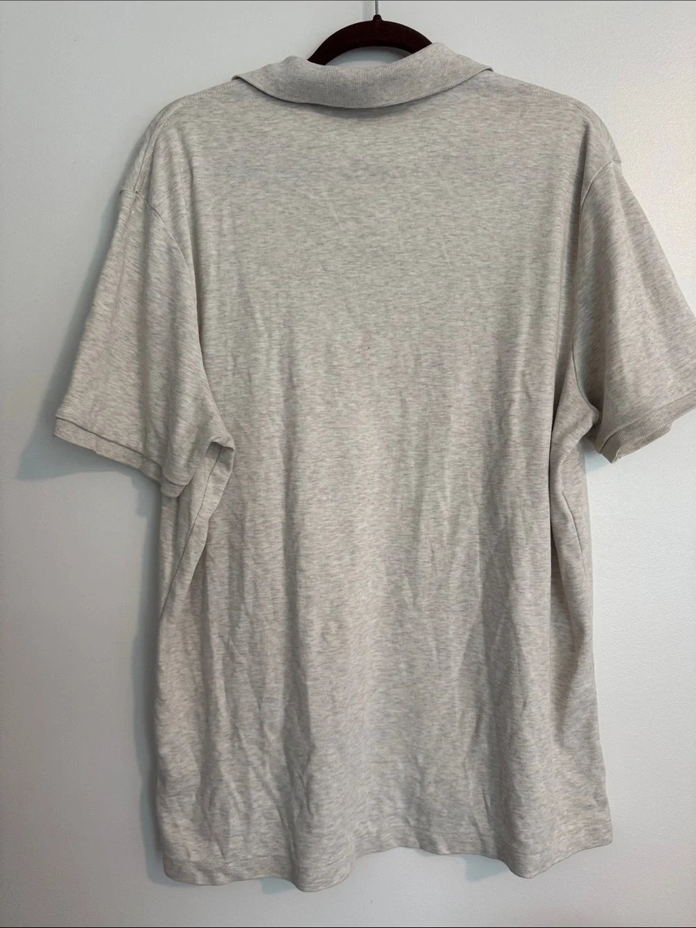 Polo by Ralph Lauren Men's Heather Gray Polo with Navy Pony